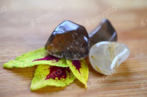 Preview: Rare Set Of 3 Smokey Quartz Power Bag, 3 Premium Quality Crystals! Bundle Includes: Dark Smokey