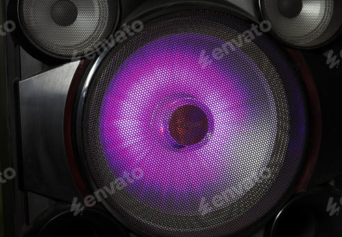 Preview: A Close Up Of The Speaker. Background. Texture