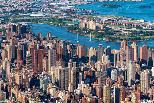 Preview: Aerial View Of The Skyscrapers Of In Manhattan, New York City
