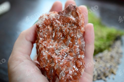 Preview: Large Red Calcite Crystals For Sexuality, Creativity & Optimism