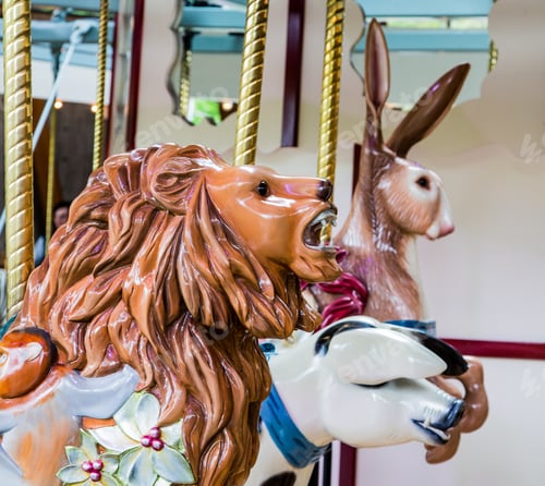 Preview: Colorful Lion In Carousel