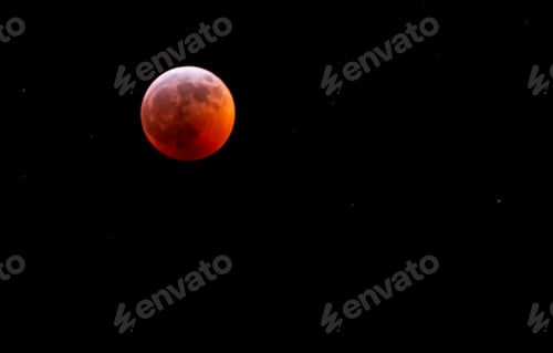 Preview: Lunar Eclipse Creating A Red Hue Or Blood Moon