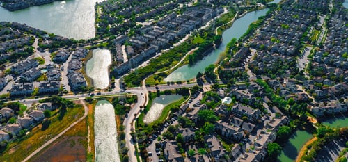 Preview: Aerial View Of Residential Real Estate Homes In Foster City, Ca