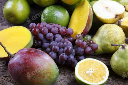 Preview: Fruit, Pear, Grape, Banana, Mango, Orange