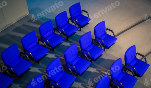 Preview: Row Of Blue Chairs