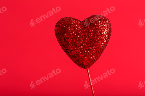 Preview: Valentine'S Day Theme With Heart Shaped Decoration On Bokeh Background