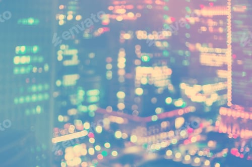 Preview: Blurred Abstract Bokeh Background Of The City At Night