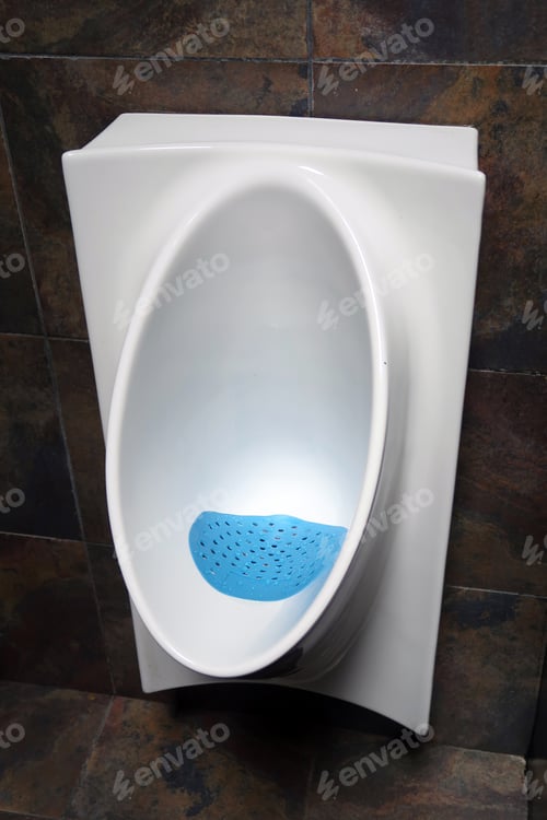 Preview: Vertical Image Of A Modern White Urinal.