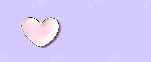 Preview: Appreciation Theme With A Heart Dish - Flat Lay