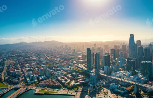 Preview: Downtown San Francisco Aerial View Of Skyscrapers