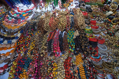 Preview: Handy Craft Closeup Details In The Artisan Market In Otavalo Ecuador