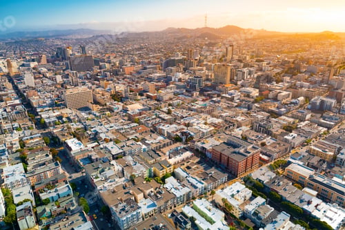 Preview: Aerial View Of San Francsico, Ca Residential Area