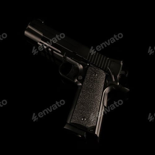 Preview: A Model 1911 Replica Hand Gun Used For Combat And Law Enforcement.