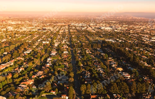 Preview: Aerial View Of Los Angeles, Ca Near Century City