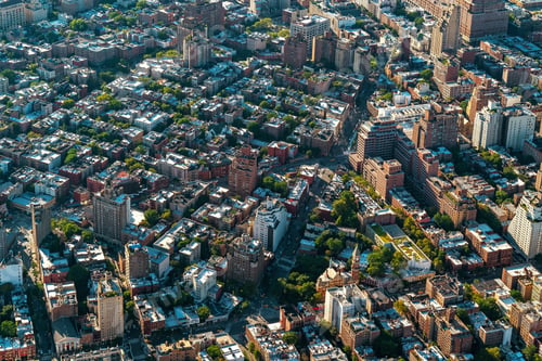 Preview: Aerial View Of The Skyscrapers Of In Manhattan, New York City
