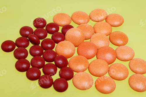 Preview: Some Pills In Yellow Background