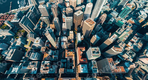 Preview: Downtown San Francisco Aerial View Of Skyscrapers
