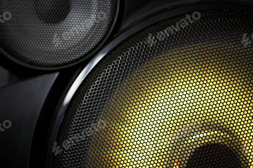 Preview: A Close Up Of The Speaker. Background. Texture