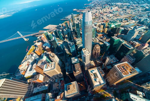 Preview: Downtown San Francisco Aerial View Of Skyscrapers