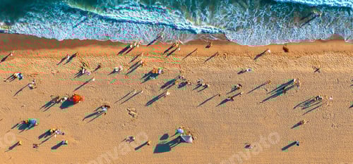 Visualização: Vista aérea da praia em Santa Monica, Ca