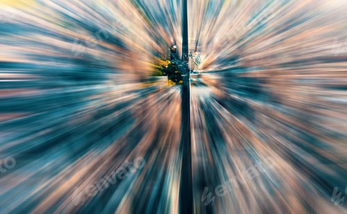 Preview: Aerial View Of Manhattan New York Zoom In Satellite View Concept