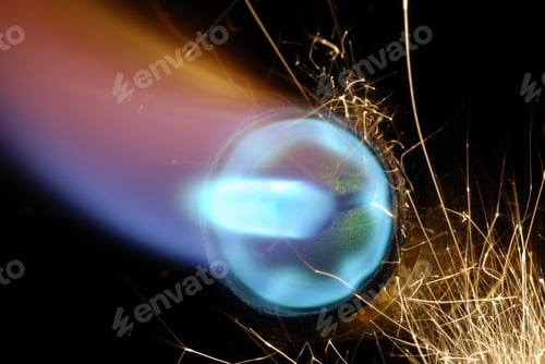 Preview: Close-Up Of Fire And Flames On A Black Background