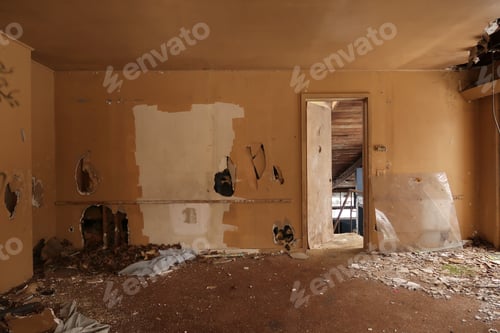 Preview: Interior Of A Forgotten And Abandoned House. Natural Light.