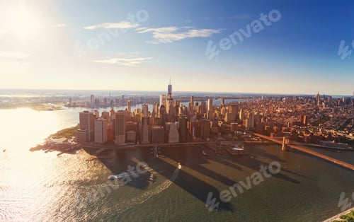 Preview: Aerial View Of Lower Manhattan New York City