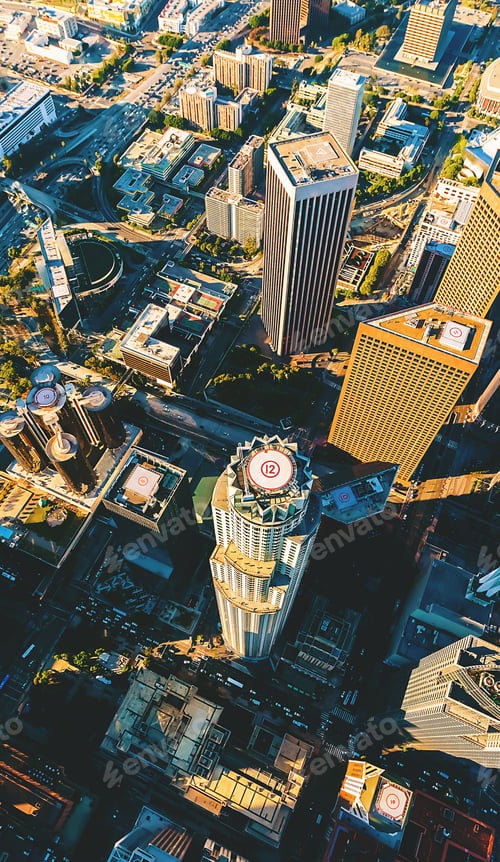 Preview: Aerial View Of A Downtown Los Angeles