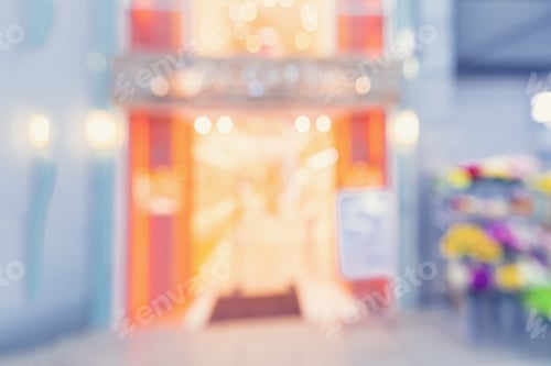 Preview: Defocused Shopping Mall Interior Store Front