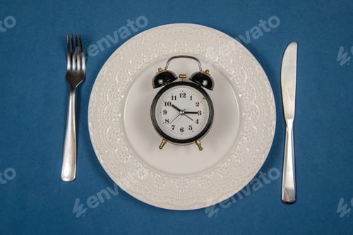 Preview: Time To Lose Weight, Food Control Or Time To Diet Concept,