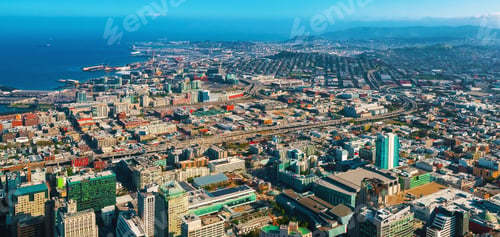 Preview: Downtown San Francisco Aerial View Of Skyscrapers