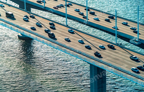 Preview: Aerial View Of The Bay Bridge In San Francisco, Ca