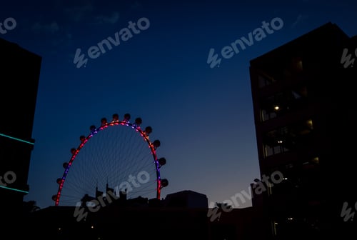 Preview: Ferris Wheel At Night In Las Vegas