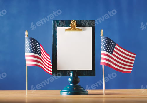 Preview: American Holiday Theme In Red White And Blue