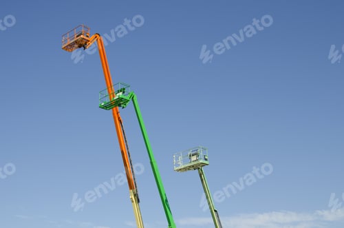 Preview: A Construction Equipment Rental Yard Shows How High Its Manlifts Can Reach