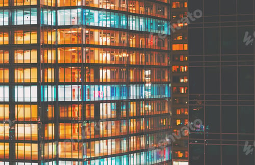 Preview: Abstract City Building Background At Night