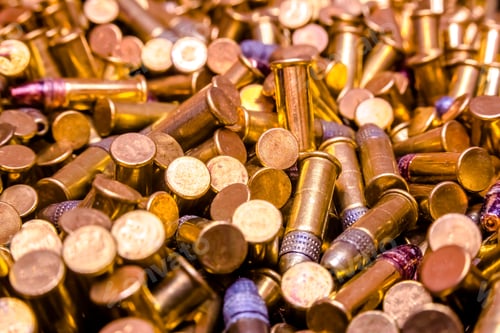 Preview: Closeup Pile Of Bullets Focused