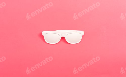 Preview: Funky Party Opaque Glasses On A Pink Paper Background