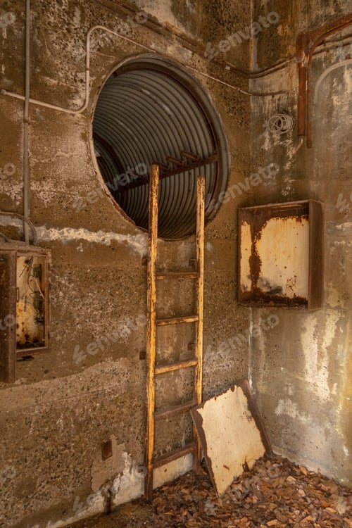 Preview: Interior Of An Abandoned Factory. Natural Light.