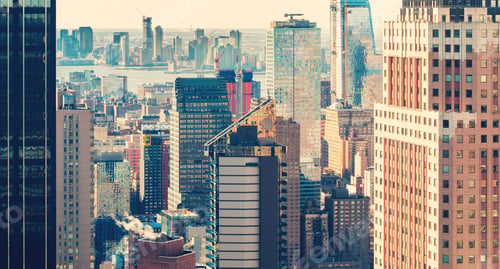 Vista previa: Midtown Manhattan New York Skyline At Sunset