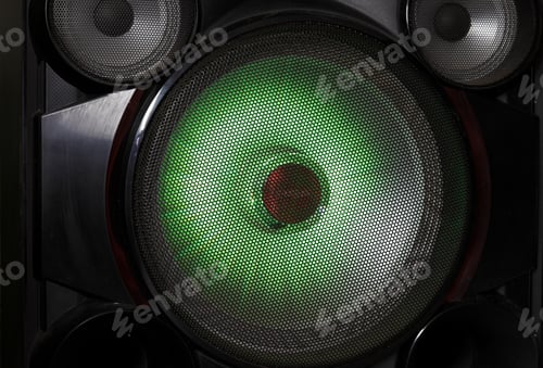 Preview: A Close Up Of The Speaker. Background. Texture