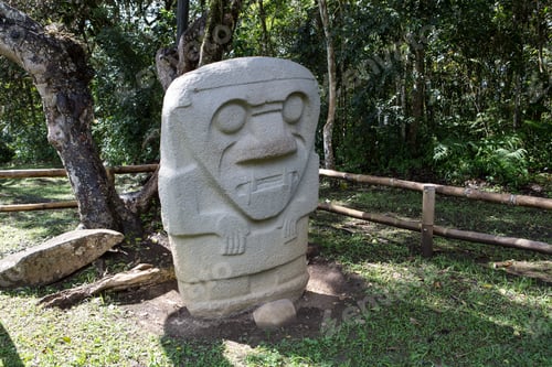 Preview: Pre-Columbian Statue At The San Agustin Archaeological Site In Colombia