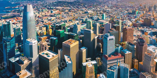 Preview: Downtown San Francisco Aerial View Of Skyscrapers