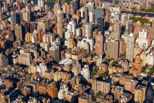 Preview: Aerial View Of The Skyscrapers Of In Manhattan, New York City