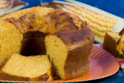 Preview: Corn Cake, Typical Sweet In Brazilian June Party