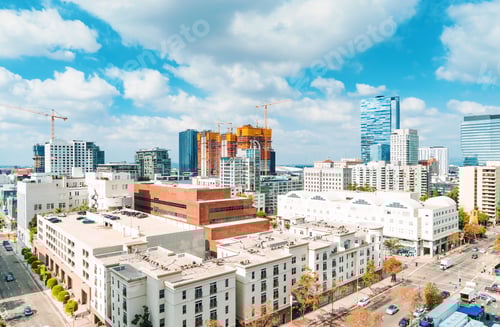 Preview: Aerial View Of Downtown Los Angeles, Ca In The Morning