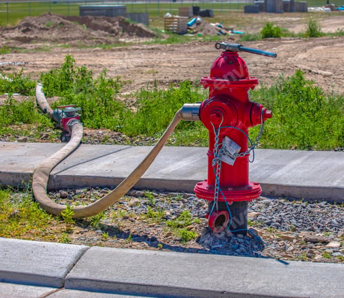 Preview: Hose Trailing Off From Fire Hydrant