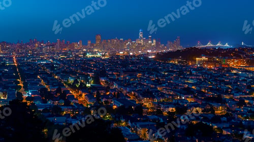 Preview: View Of San Francisco, Ca At Night
