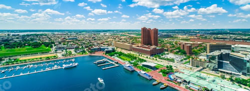 Preview: Inner Harbor In Baltimore, Maryland On A Clear Day